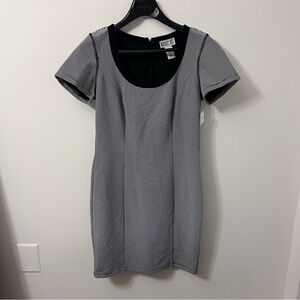 Robbie Bee Monochrome Striped Dress